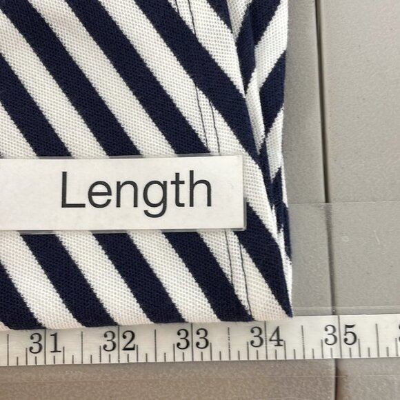 ATM Anthony Thomas Melillo Dress Crew Neck Striped Blue Size X Small XS - Picture 14 of 17